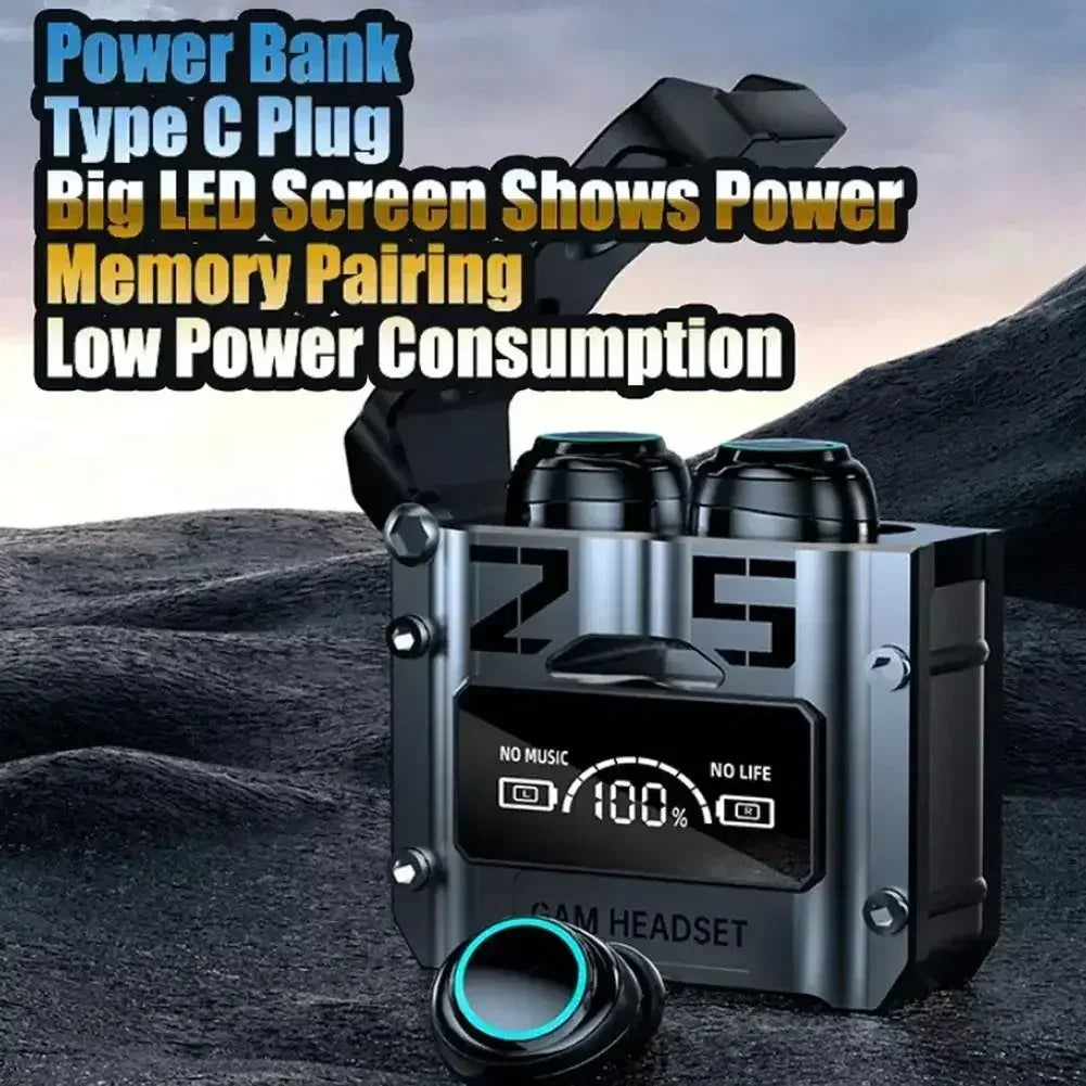 TWS M25 Bluetooth 5.3 Earphones Noise Canceling Earbuds Wireless Headphones HD Call Stereo Sports Headsets With Mic For Xiaomi