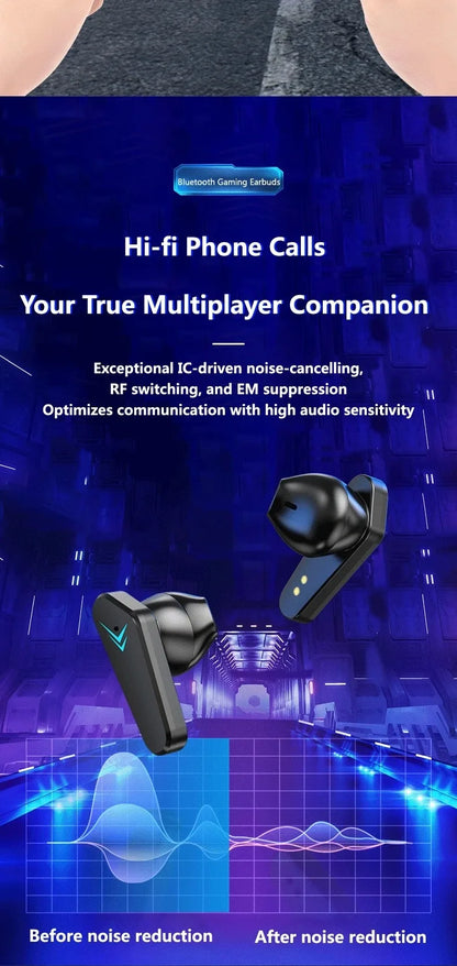 X15 TWS Wireless Earphone Bluetooth Headphone 65ms Low Latency Earbud Esport Gaming Headset Gamer with Mic For Xiaomi iPhone