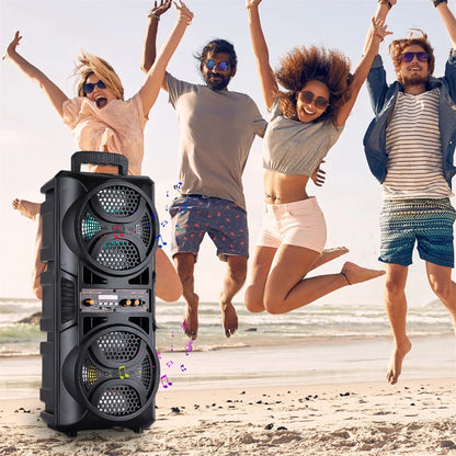 3000W Portable Bluetooth Speaker Sub woofer Heavy Bass Sound System Party Dj Karaoke Rechargeable Loud Speaker