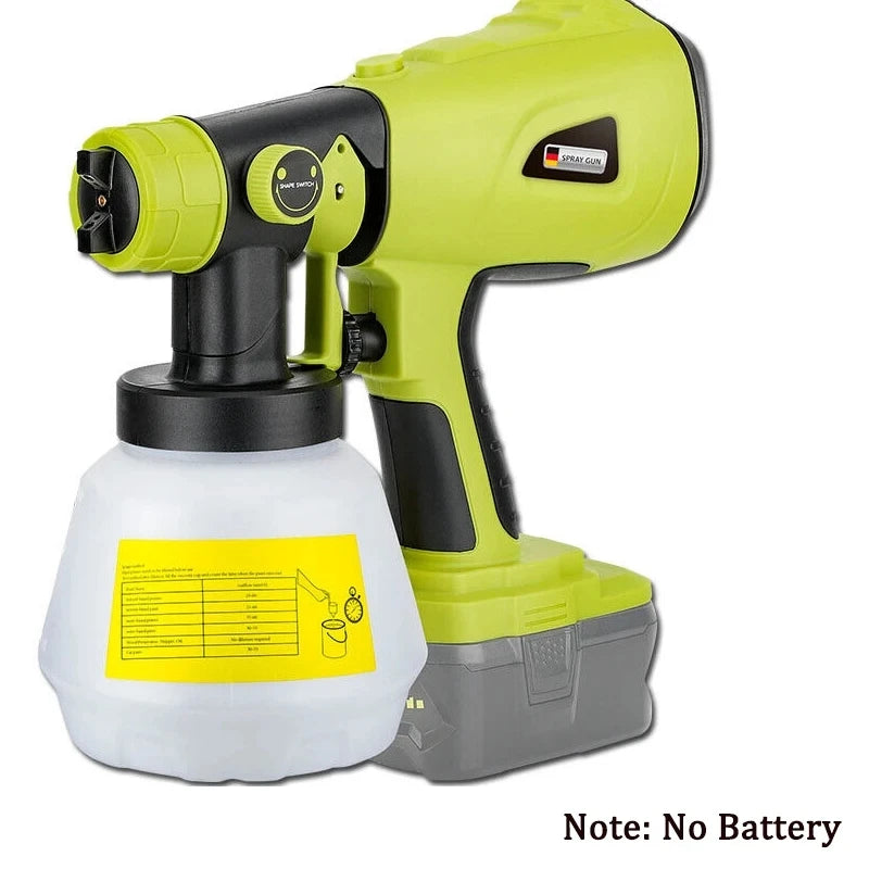 800ML Electric Spray Gun for Makita/Bosch/Dewalt/Ryobi/Milwaukee 18V 20V Lithium Battery,Cordless Paint Sprayer