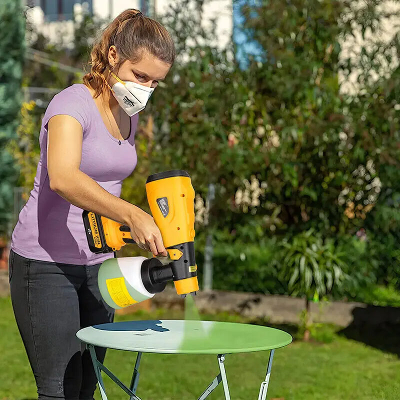 800ML Electric Spray Gun for Makita/Bosch/Dewalt/Ryobi/Milwaukee 18V 20V Lithium Battery,Cordless Paint Sprayer