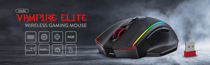 Redragon M686 Wireless Gaming Mouse, 16000 DPI Wired/Wireless Gamer Mouse with Professional Sensor, 45-Hour Durable Power Capaci