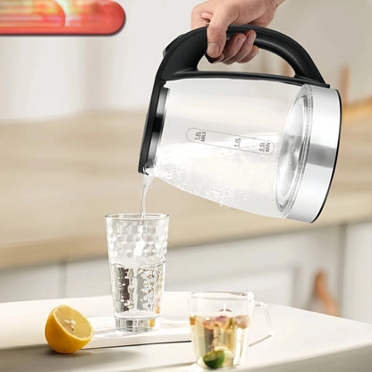 Electric Kettle, 1.8 Liter Electric Tea Kettle with LED Illuminated and High Borosilicate Glass Hot water kettle Xaomi