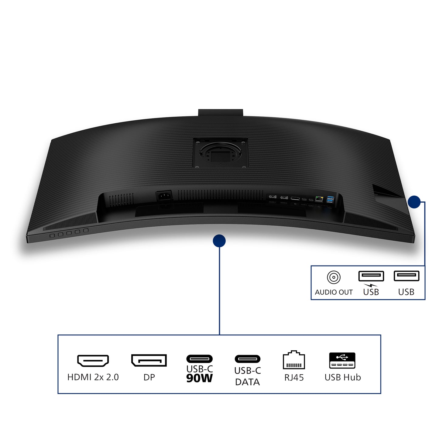 Philips 3000 series 34B2U3600CH/00 computer monitor 86.4 cm (34") 3440 x 1440 pixels Wide Quad HD LCD Black