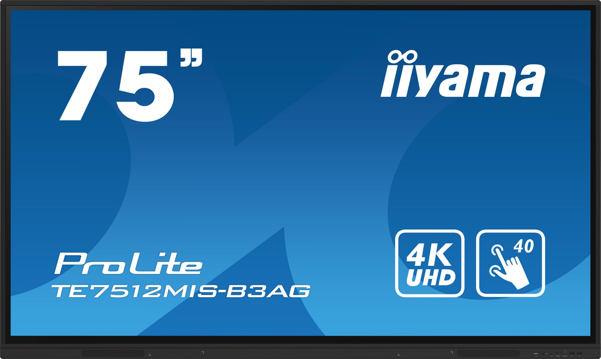 iiyama ProLite TE7512MIS-B3AG 75" 4K Ultra HD Interactive Touchscreen Display