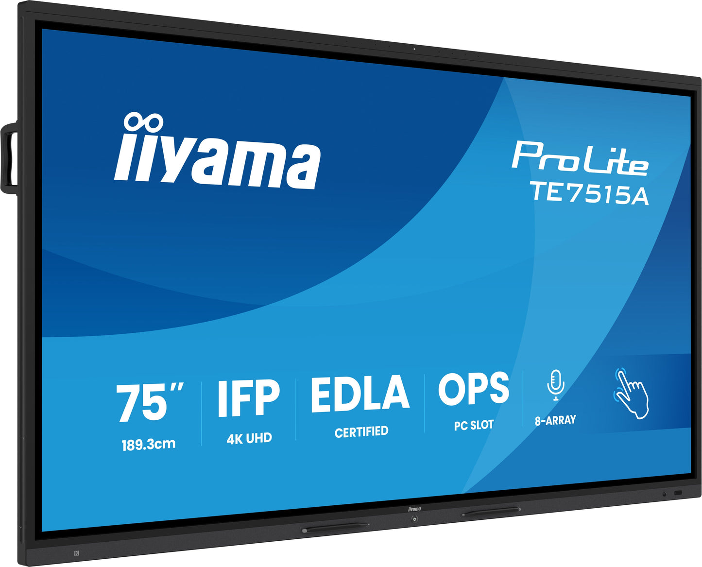 iiyama ProLite TE7515A-B1AG 75" 4K Ultra HD Google EDLA Certified IFP Interactive Display