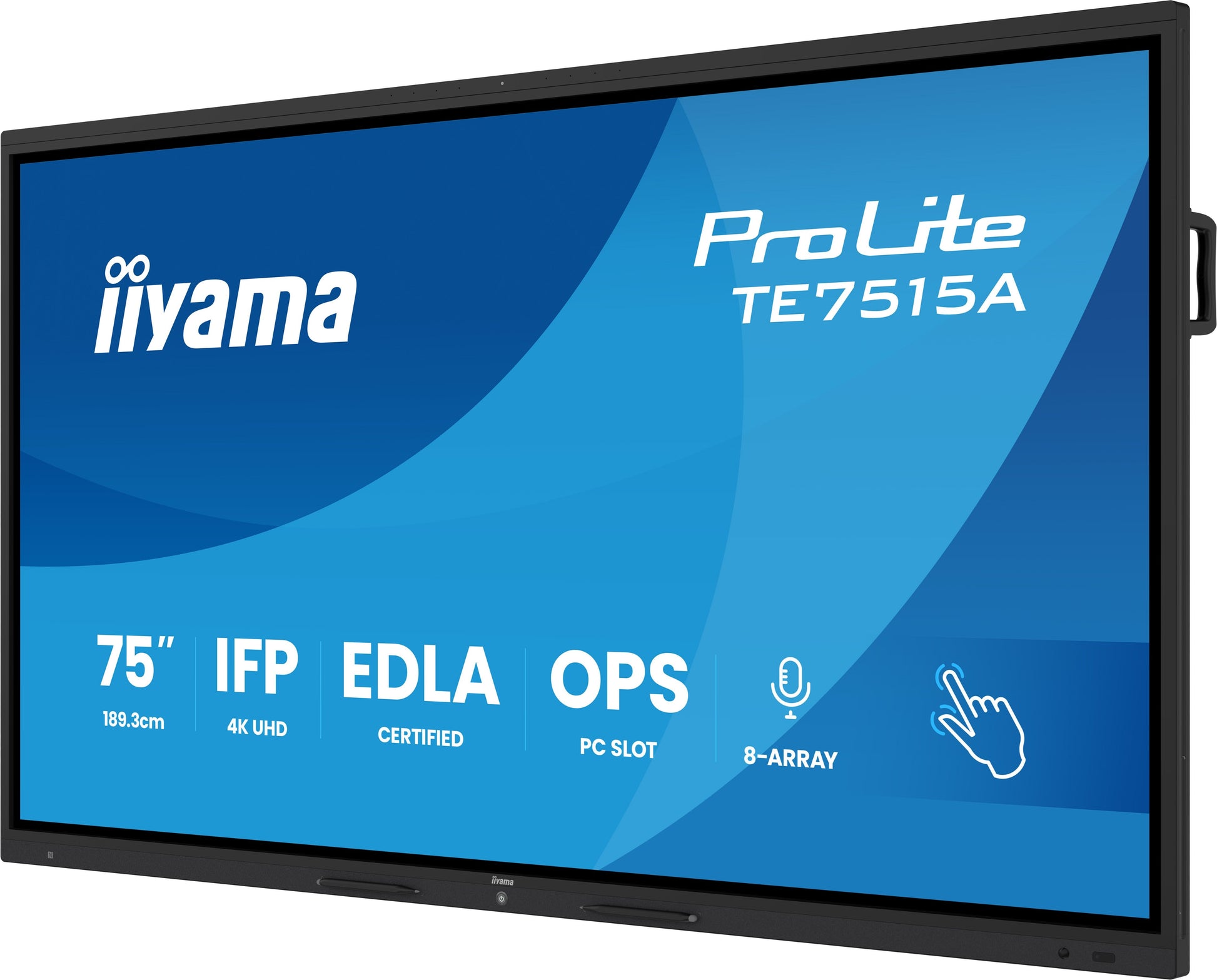 iiyama ProLite TE7515A-B1AG 75" 4K Ultra HD Google EDLA Certified IFP Interactive Display