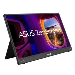 Asus 15.6" Portable IPS Monitor (ZenScreen MB16AHV), 1920 x 1080, HDMI, USB-C, USB-powered, Auto-rotatable, Antibacterial, Smart Stand & Sleeve inc.