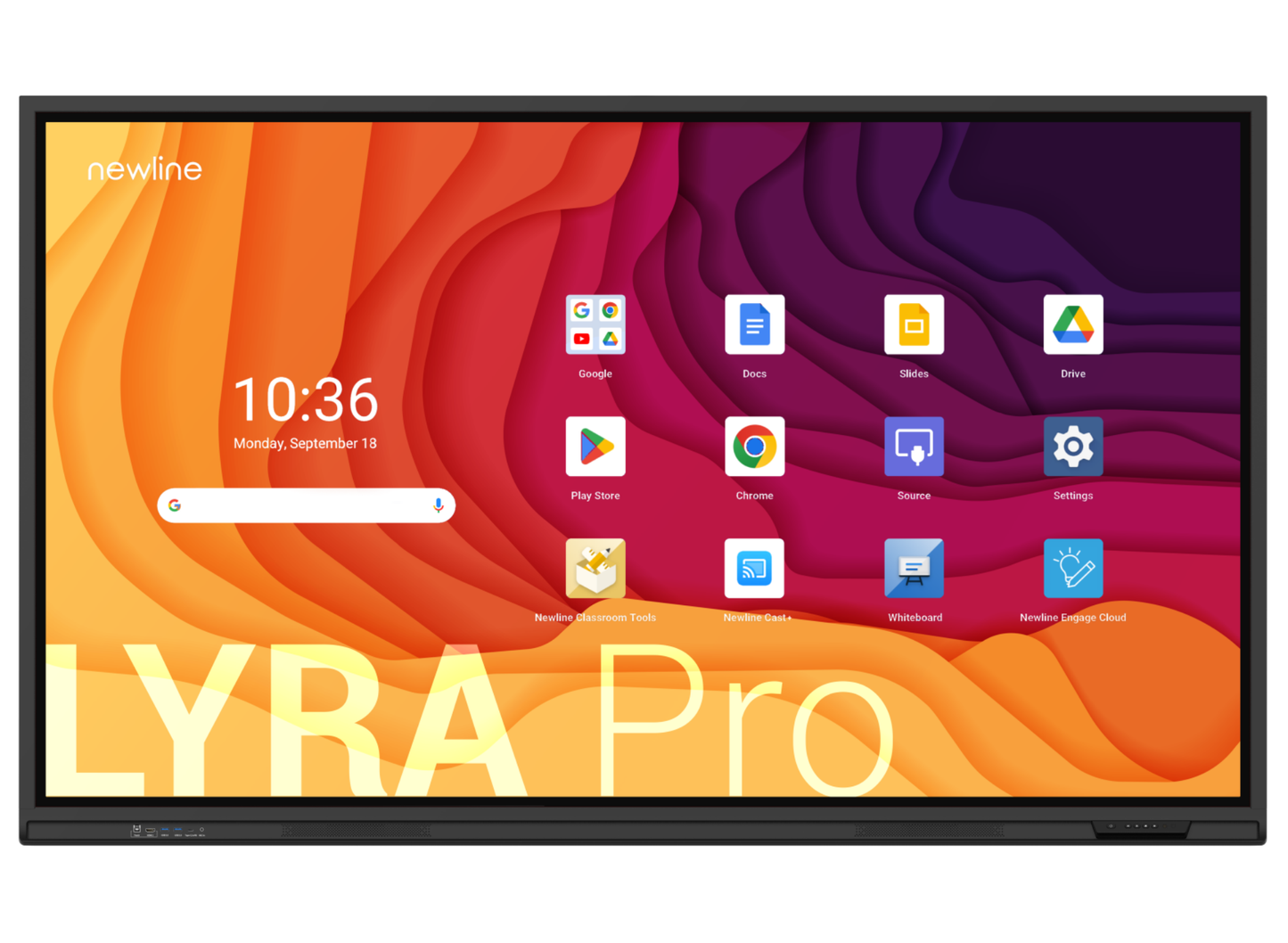 Newline TT-8623QA Lyra Pro 86" 4K Ultra HD Google EDLA Certification Interactive Display