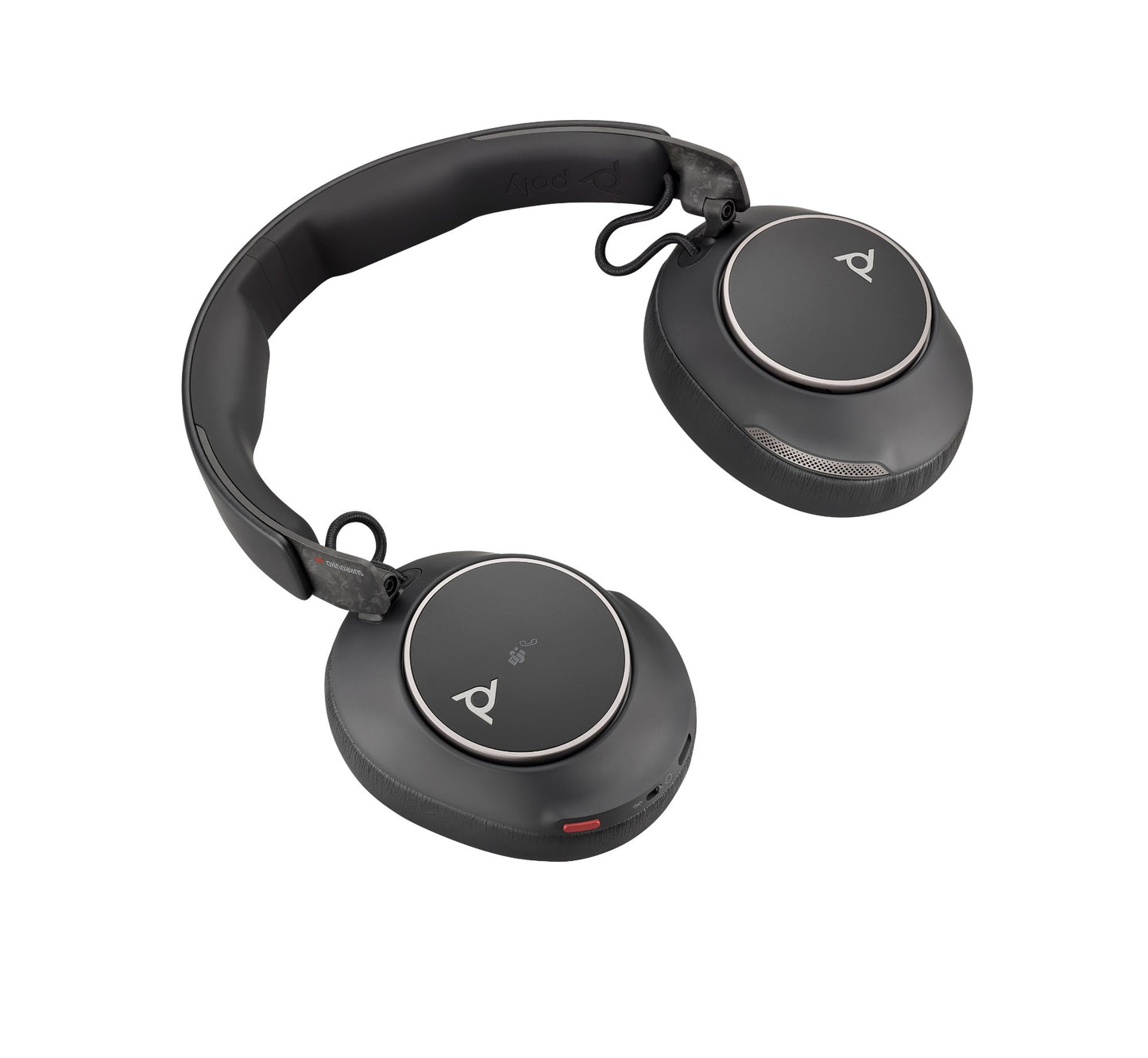 HP Poly Voyager Surround 80 UC Microsoft Teams Certified USB-C Headset +USB-C/A Adapter