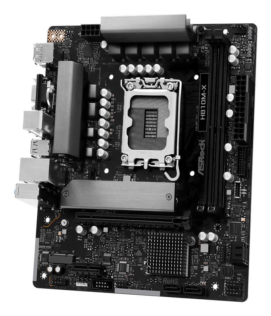 Asrock H810M-X Intel H810 LGA 1851 (Socket V1) micro ATX