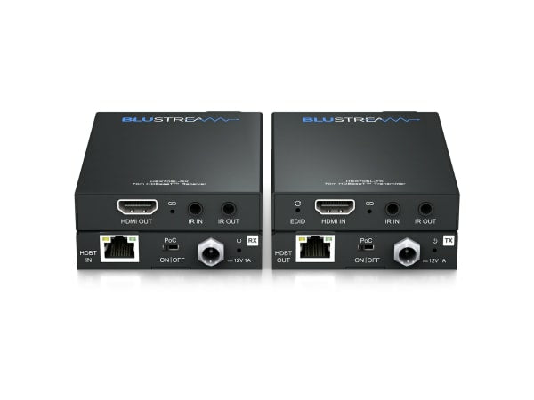Blustream HEX70SL-KIT AV extender AV transmitter & receiver Black