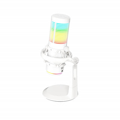Marvo Scorpion MIC-07 Blast 60 USB RGB Noise Cancelling Wired Gaming Microphone (White)