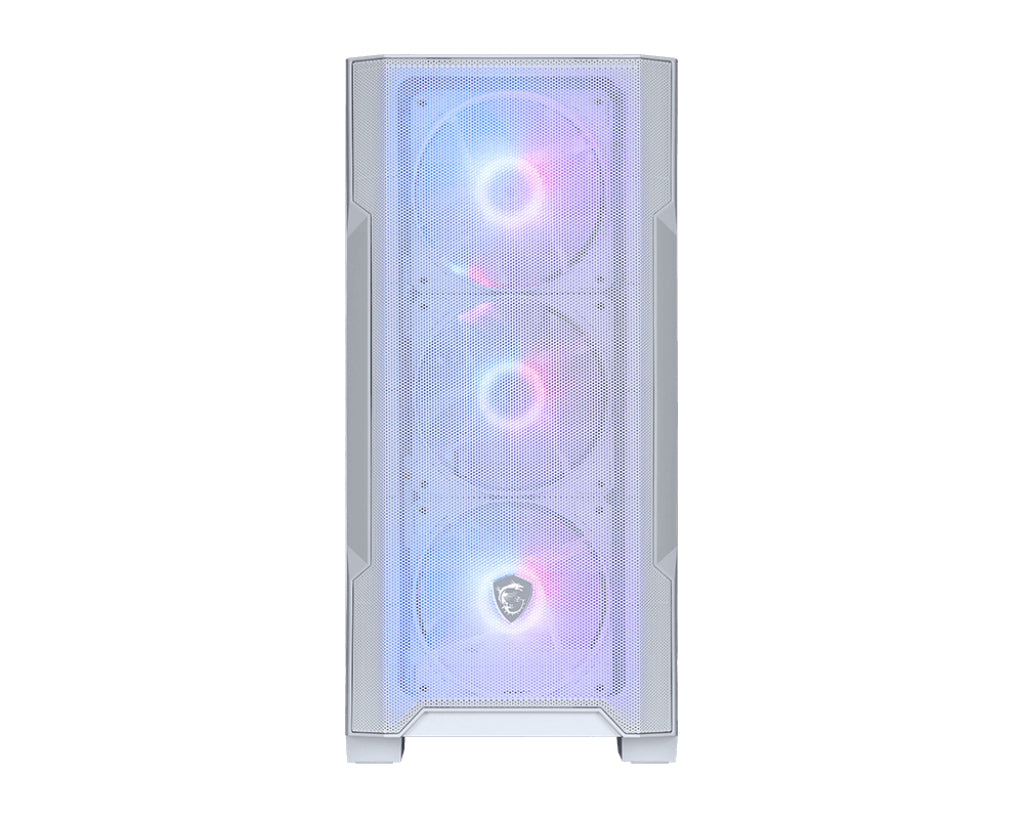 MSI MAG Forge M100R Midi Tower Transparent, White