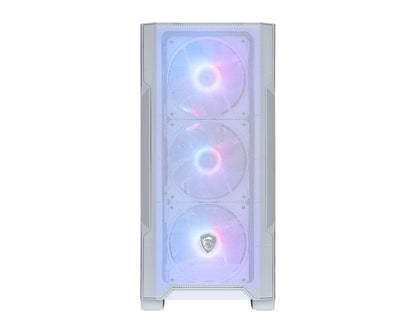 MSI MAG Forge M100R Midi Tower Transparent, White