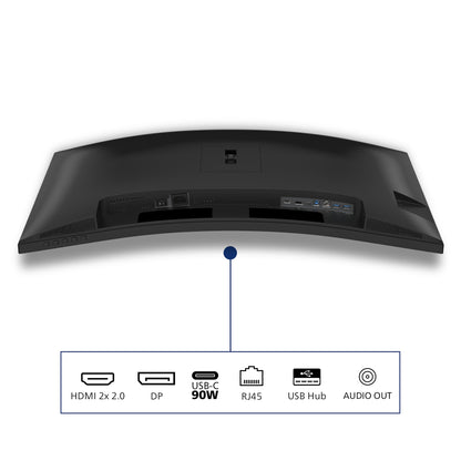 Philips 3000 series 34B2U3600C/00 computer monitor 86.4 cm (34") 3440 x 1440 pixels Wide Quad HD LCD Black