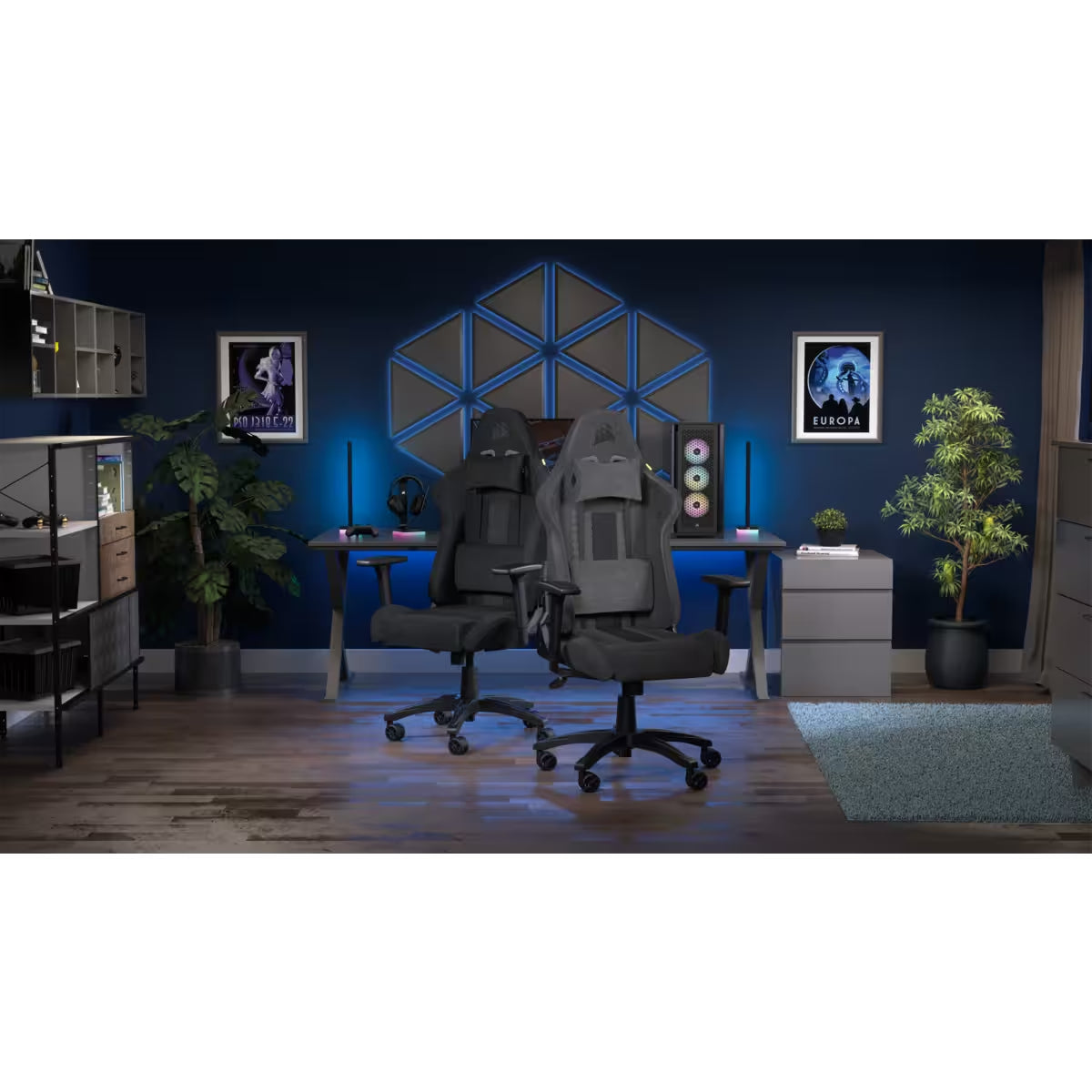 Corsair TC100 RELAXED Universal gaming chair Padded seat Black