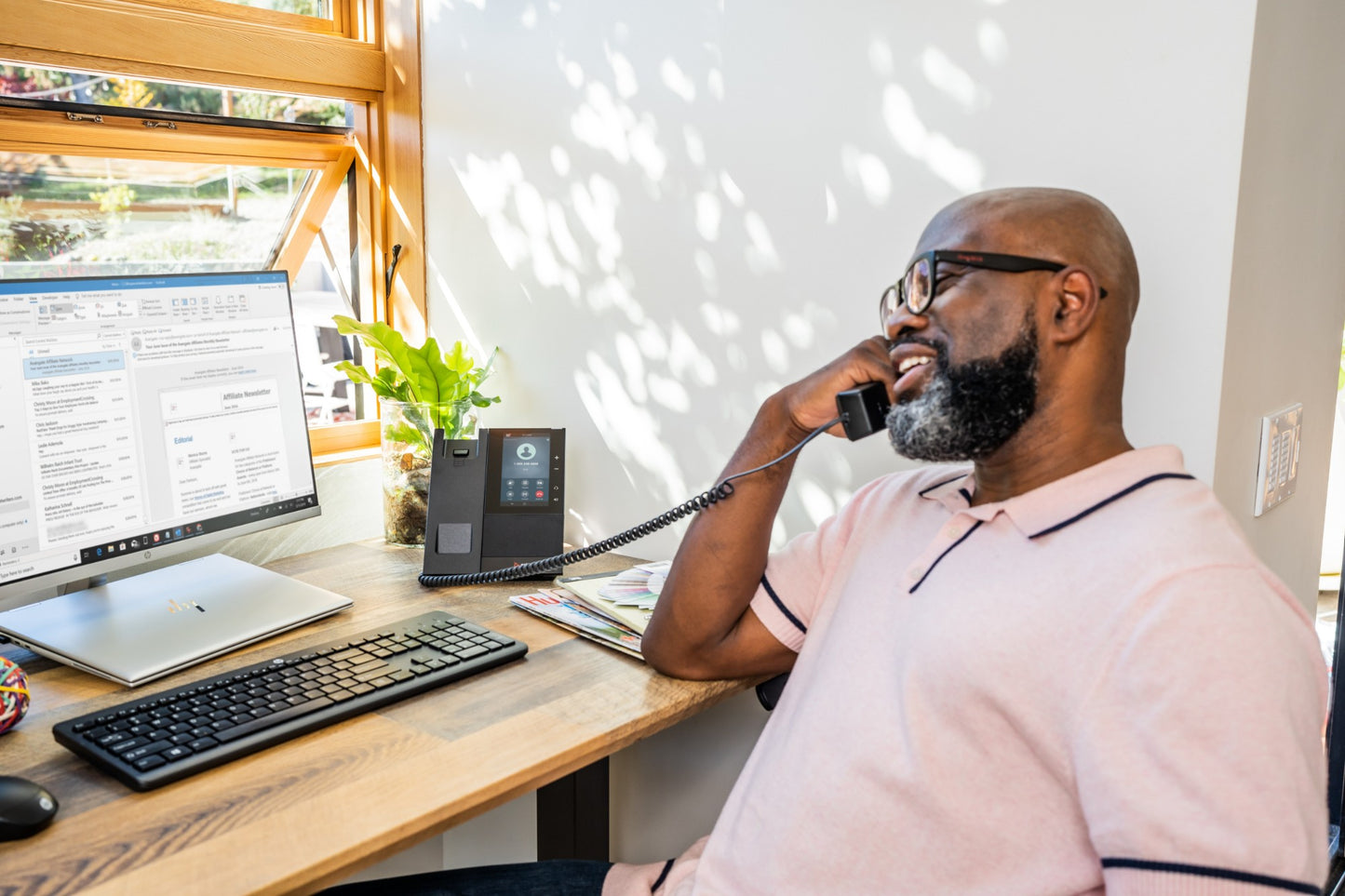 Poly CCX 500 Business Media Phone for Microsoft Teams and PoE-enabled