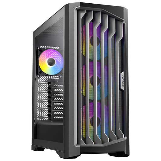 Antec Performance 1 FT ARGB Full Tower Tempered Glass PC Gaming Case - High-Airflow, E-ATX Compatible, with 3 x 140mm ARGB Fans, Tool-Free Access, Dual 360mm Radiator Support, and Superior Cable Management