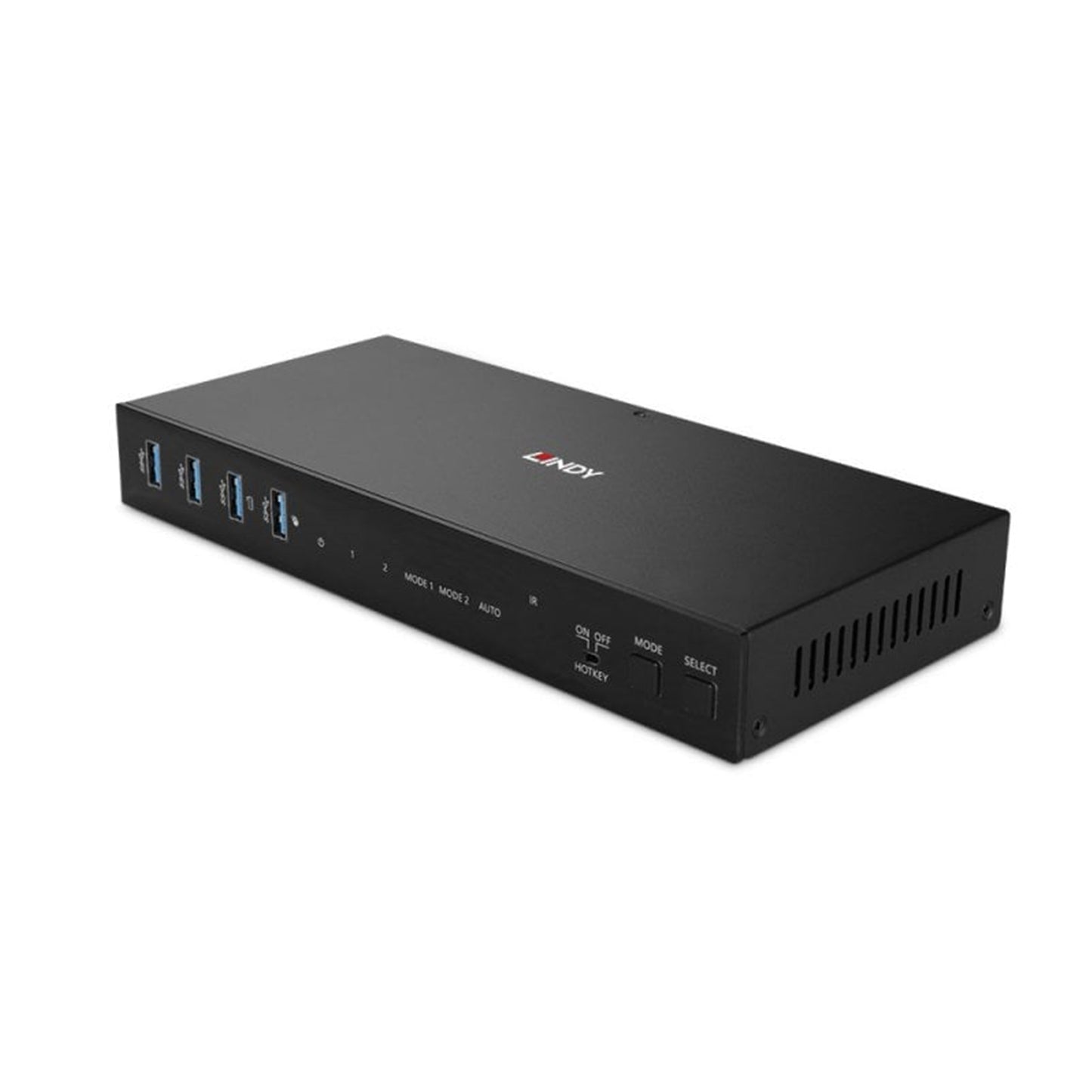 Lindy Dual Head 2-Port HDMI 2.0 18Gbps Rackmount KVM Switch with Resolution Up To 4K@60Hz, HDR and USB 3.0