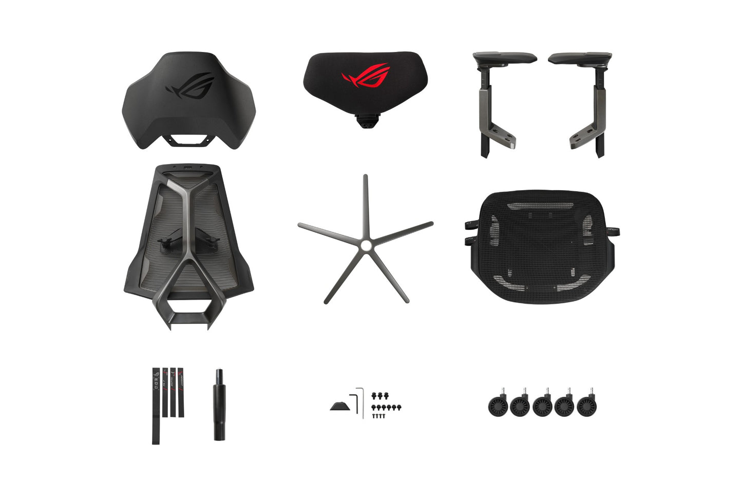 ASUS ROG Destrier Ergo PC gaming chair Mesh seat Grey