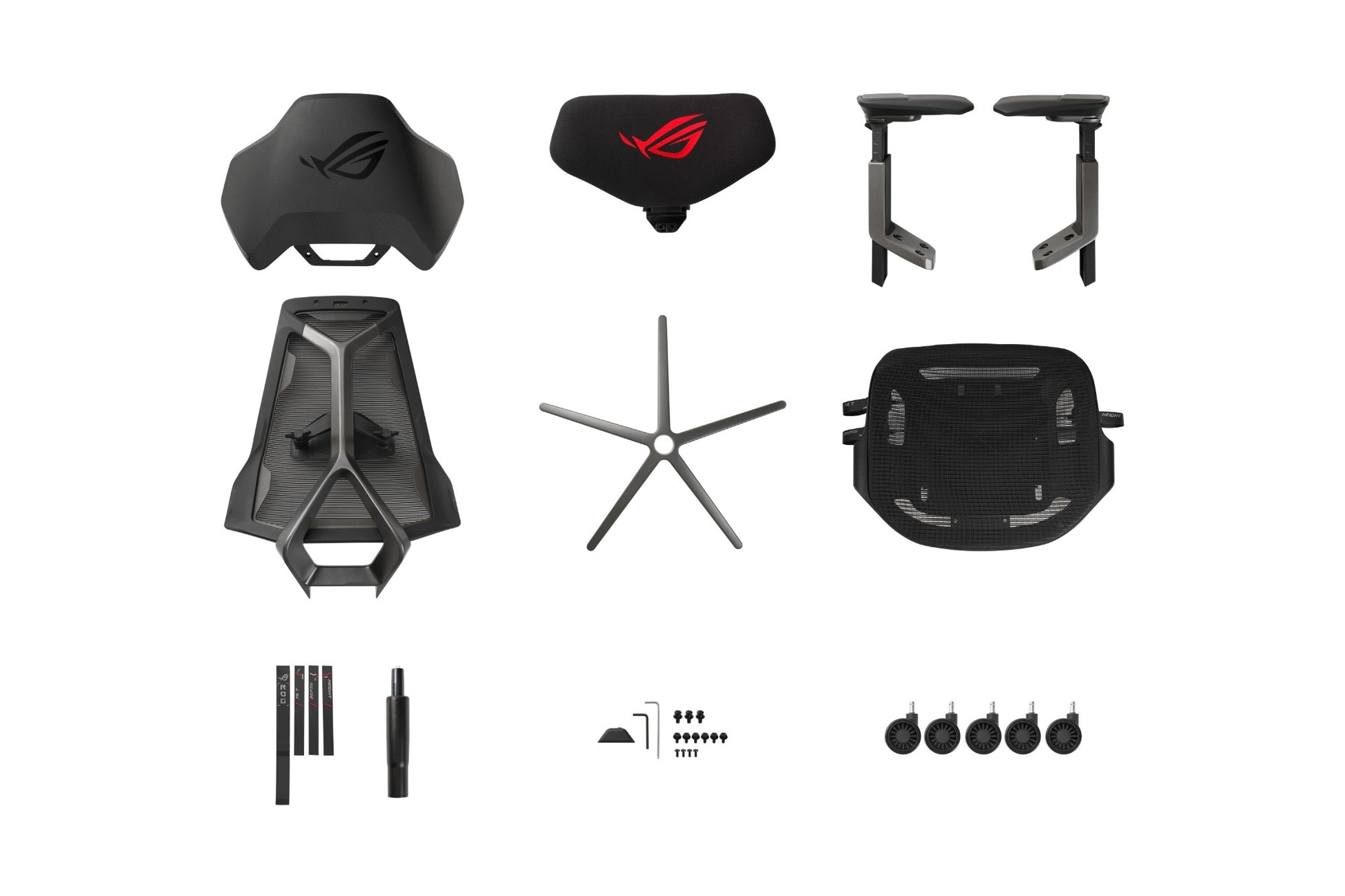 ASUS ROG Destrier Ergo PC gaming chair Mesh seat Grey