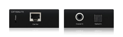 Blustream CAT100AU AV extender AV transmitter & receiver Black