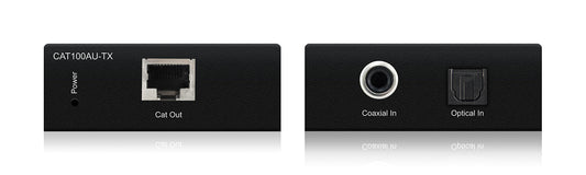 Blustream CAT100AU AV extender AV transmitter & receiver Black