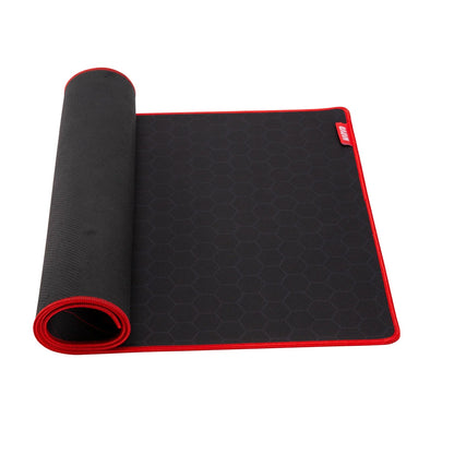 Marvo G48 Gaming Mouse Pad, X-Large 900x400x3mm, Soft Microfiber Surface for speed and control with Non-Slip Rubber Base and Stitched Edges, Black and Red Black, Red