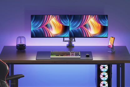 Neomounts NM-D775DXBLACK Monitor arm 10-32" - gas spring - Topfix - 180°-stop