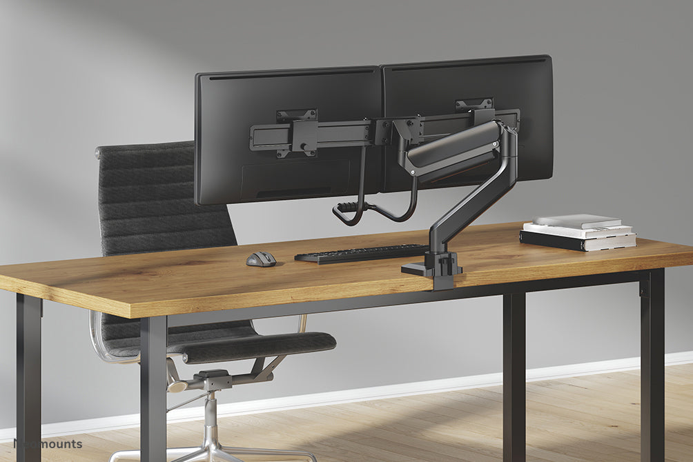 Neomounts DS75-450BL2 Monitor arm 17-32" - gas spring - Topfix - 180°-stop