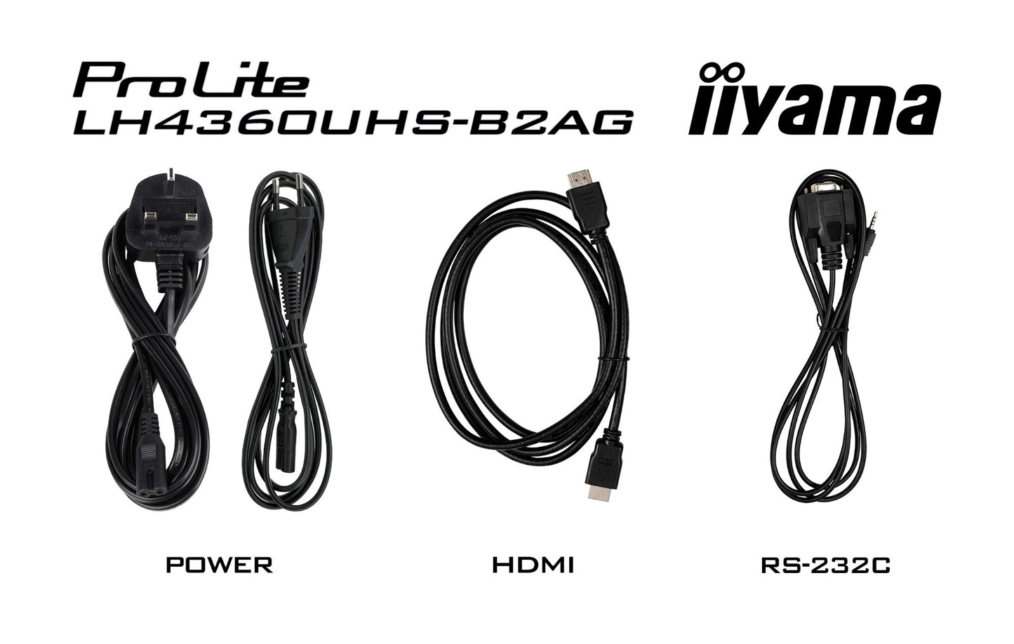 iiyama LH4360UHS-B2AG Signage Display Digital A-board 108 cm (42.5") LED Wi-Fi 500 cd/m² 4K Ultra HD Black Built-in processor Android 11 24/7