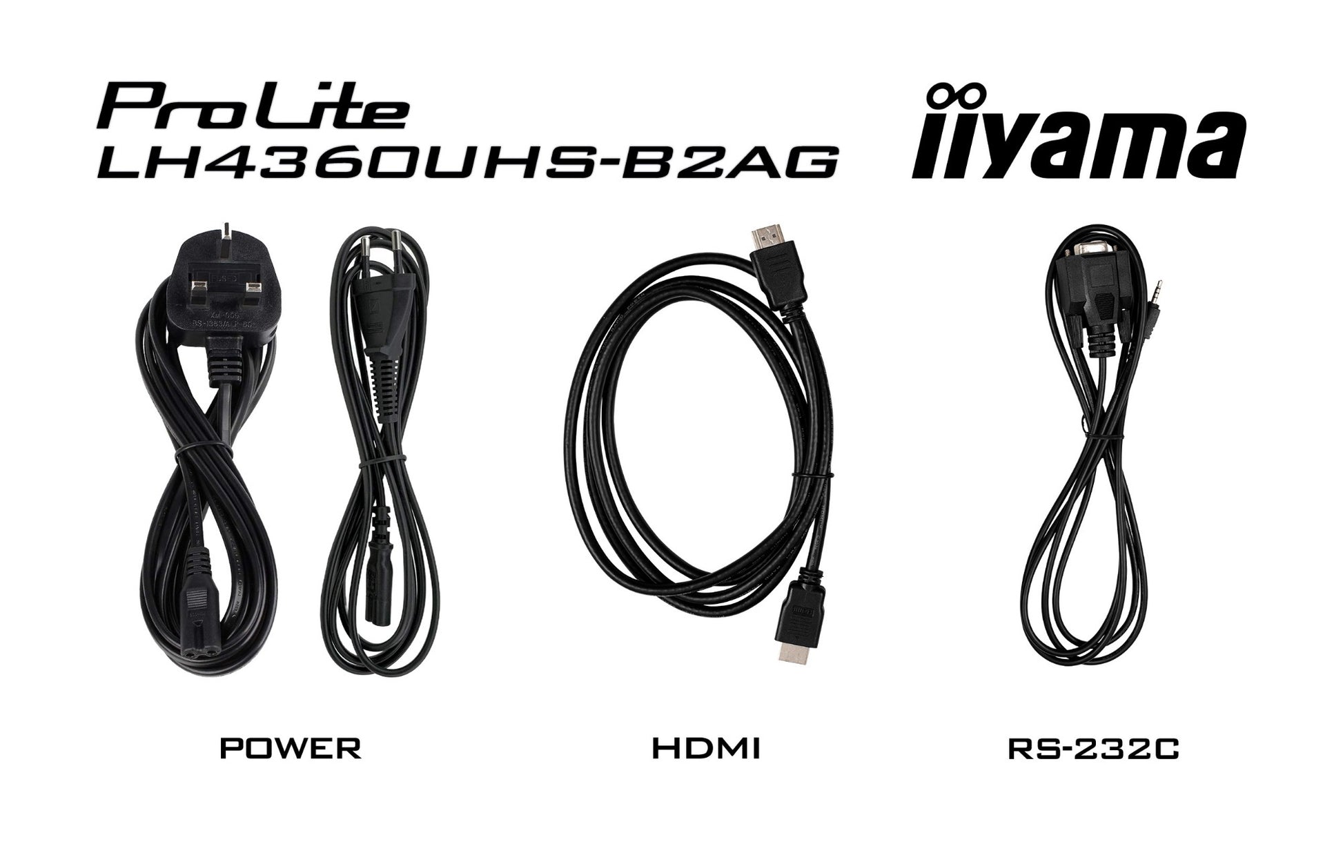iiyama LH4360UHS-B2AG Signage Display Digital A-board 108 cm (42.5") LED Wi-Fi 500 cd/m² 4K Ultra HD Black Built-in processor Android 11 24/7
