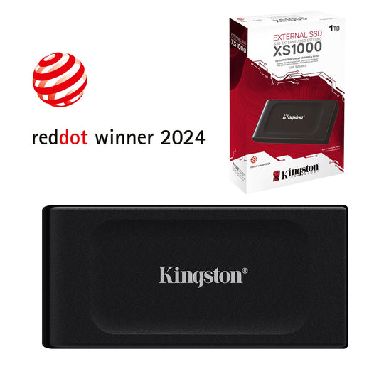 Kingston XS1000 (SXS1000/1000G) 1TB Portable External SSD, Read 1050MB/s, Write 1000MB/s, USB 3.2 Gen 2, 5 Year Warranty