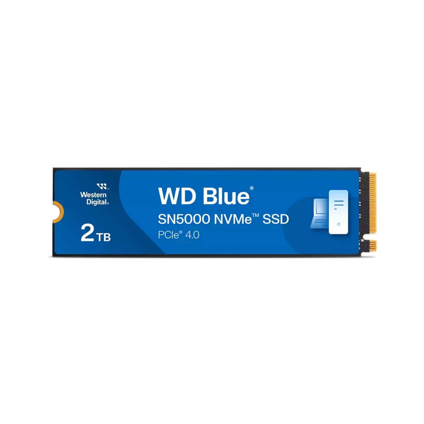 WD Blue SN5000 (WDS200T4B0E-00CNZ0) 2TB NVMe SSD, M.2 Interface, PCIe Gen4, 2280, Read 5150MB/s, Write 4850MB/s, 5 Year Warranty
