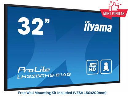 iiyama ProLite LH3260HS-B1AG 32" Full HD Professional Digital Signage Display