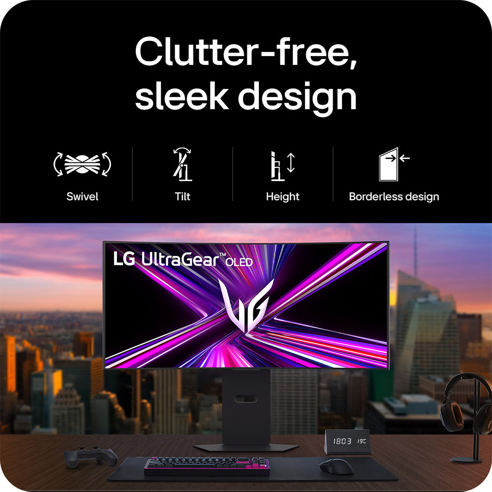 LG 34GX900A-B computer monitor 86.4 cm (34") 3440 x 1440 pixels Wide Quad HD OLED Black