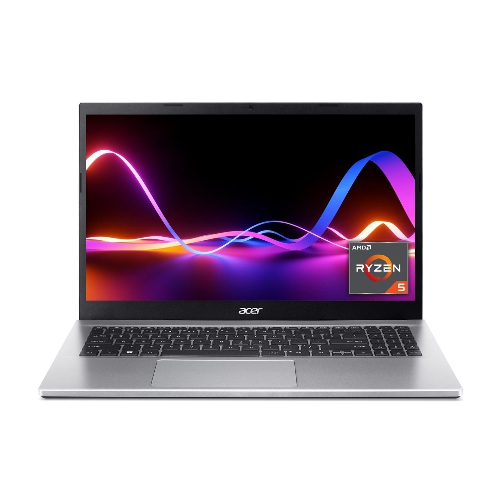 Acer Aspire 3 Laptop, 15.6 Inch FHD Screen, AMD Ryzen 5 5500U Processor, 8GB RAM, 512GB SSD, Windows 11 Home, Silver