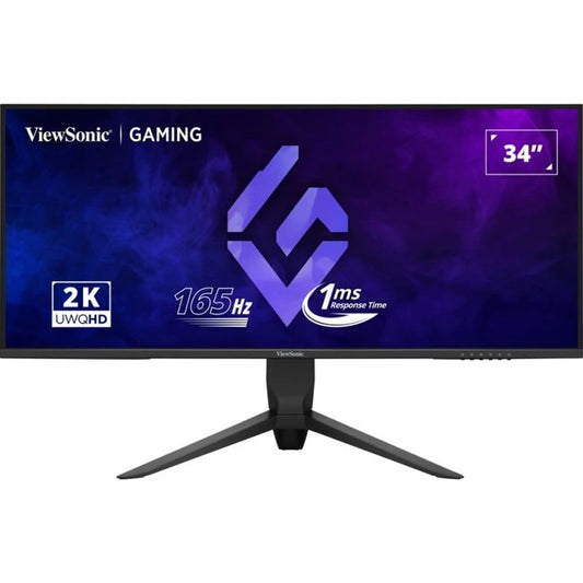 Viewsonic VX3480-2K-PRO 34 Inch 165Hz UWQHD Gaming Monitor, 3440x1440, 1ms, Display Port, 2xHDMI, Height Adjust, Swivel, VESA