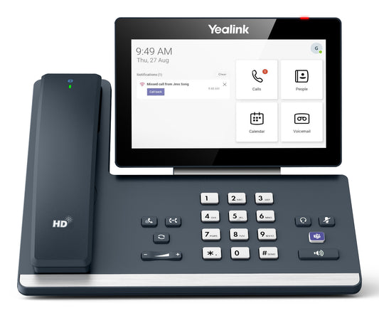 Yealink MP58WH Android Wi-Fi Smart Media Phone for Teams with Cordless Bluetooth Handset