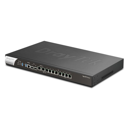 DrayTek V3912S-K Vigor 3912S Wired 12.5Gb Enterprise Grade Multi-WAN Firewall Router with 256GB SSD for Linux Applications