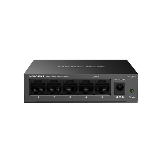 Mercusys MS105GP 5-Port Gigabit Desktop Switch with  4-Port PoE+