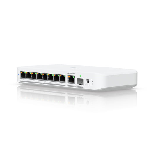 Ubiquiti USW-FLEX-2.5G-8-POE UniFi Flex 2.5G Ultra Compact 8 Port POE/USB-C Powered POE++ Managed Switch