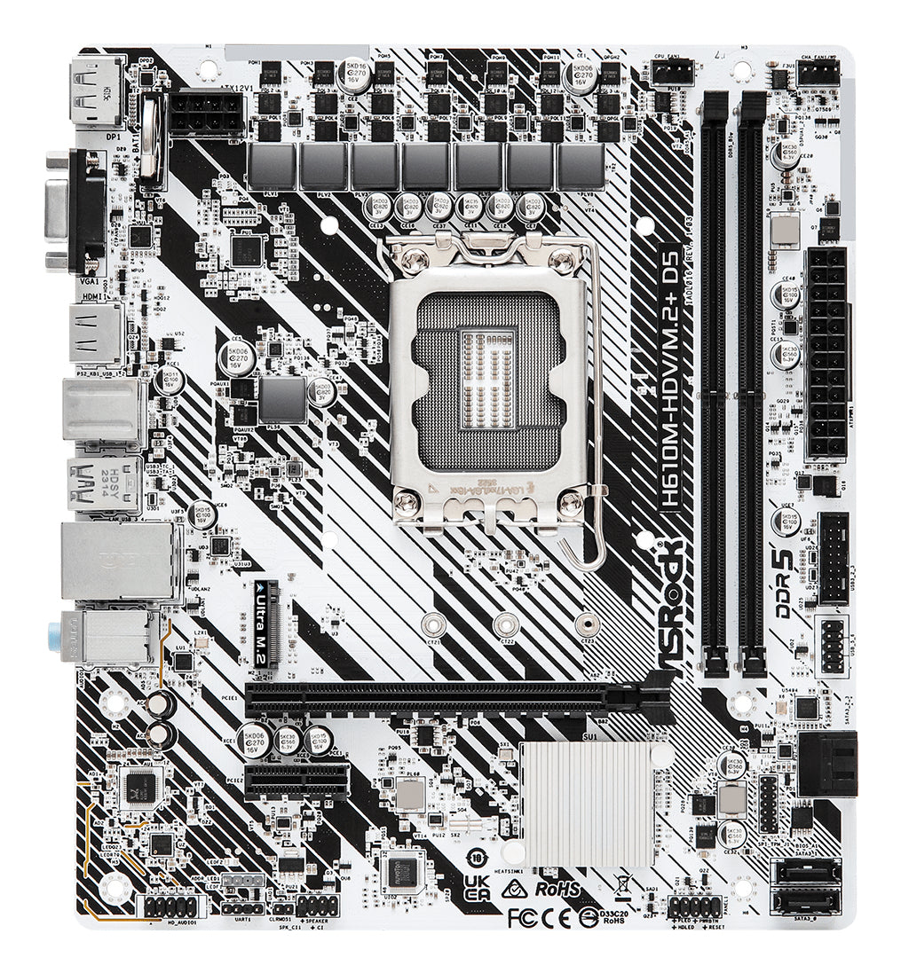Asrock H610M-HDV/M.2+ D5 Intel H610 LGA 1700 micro ATX