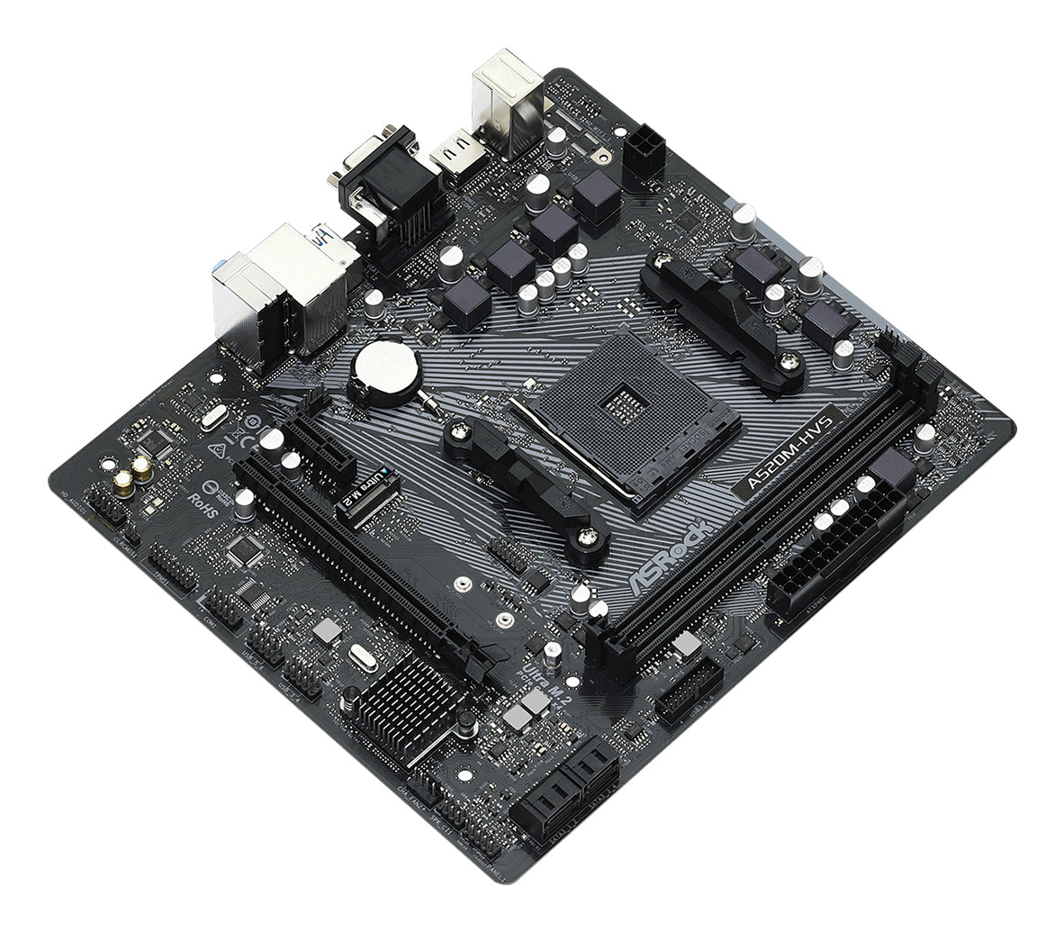 Asrock A520M-HVS AMD A520 Socket AM4 micro ATX