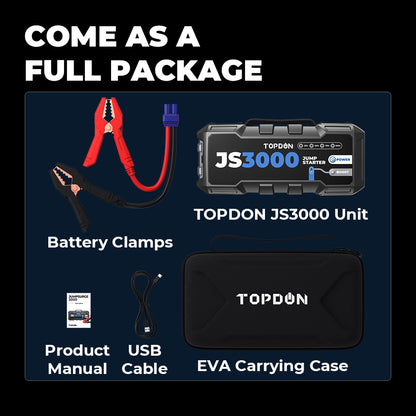 JumpSurge3000 JS3000 3000A USB Car Jump Starter Booster Pack PowerBank UK