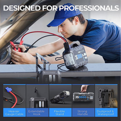 JumpSurge3000 JS3000 3000A USB Car Jump Starter Booster Pack PowerBank UK