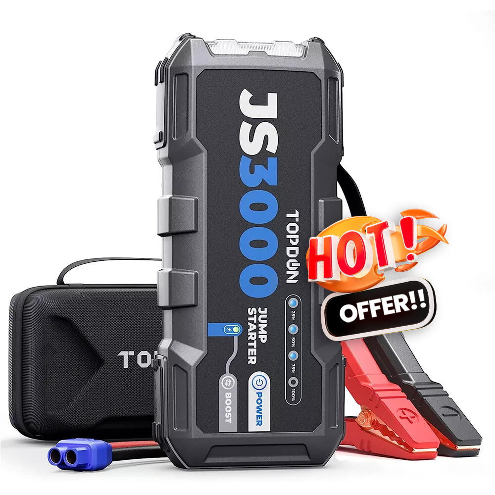 JumpSurge3000 JS3000 3000A USB Car Jump Starter Booster Pack PowerBank UK