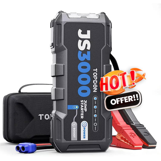JumpSurge3000 JS3000 3000A USB Car Jump Starter Booster Pack PowerBank UK