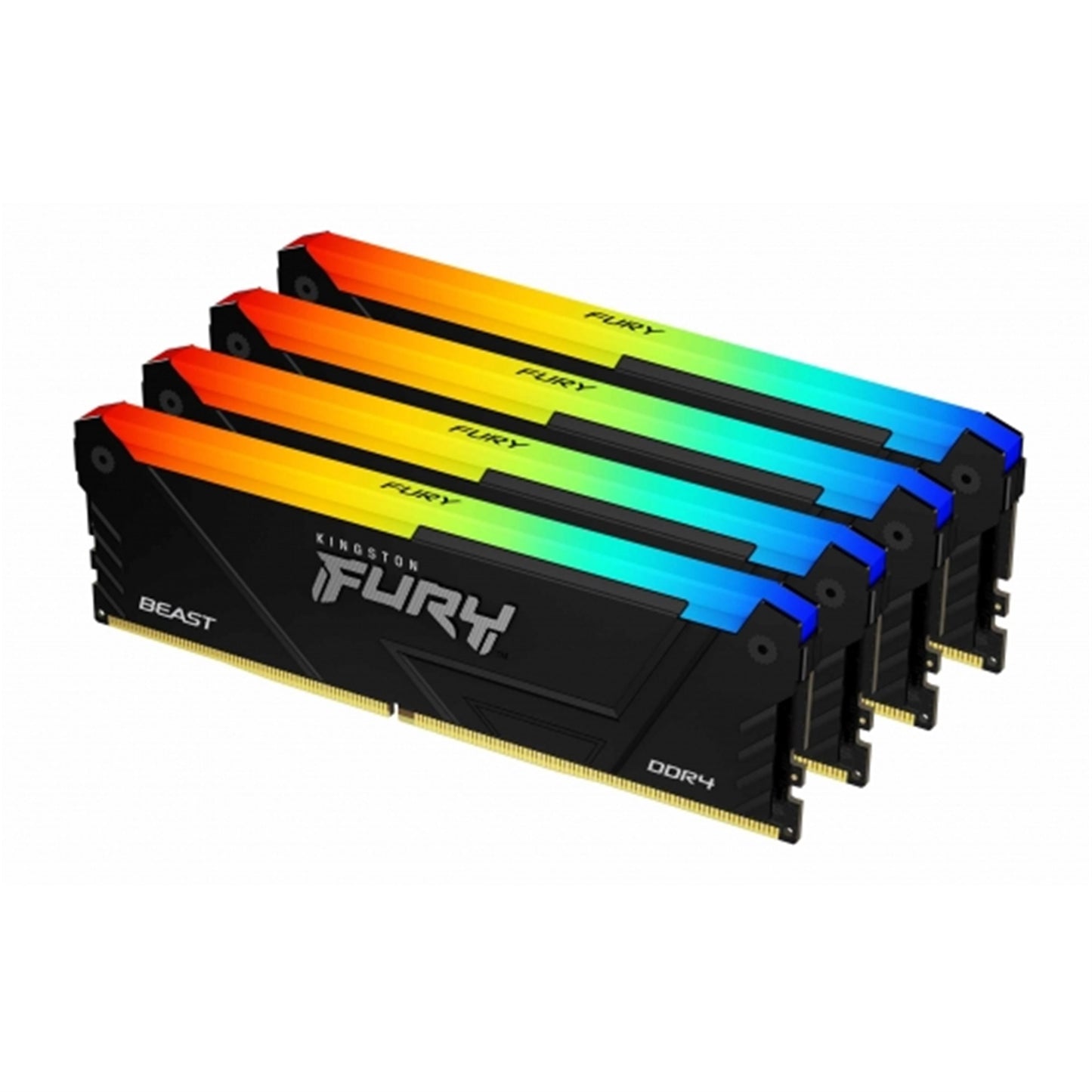 Kingston FURY Beast KF436C18BB2AK4/128 128GB (4 x 32GB) 3600MHz DDR4 DIMM RGB System Memory